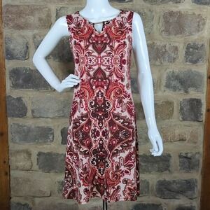 Haani Paisley‎ Print Sleeveless Keyhole Neck Dress Women's Size S